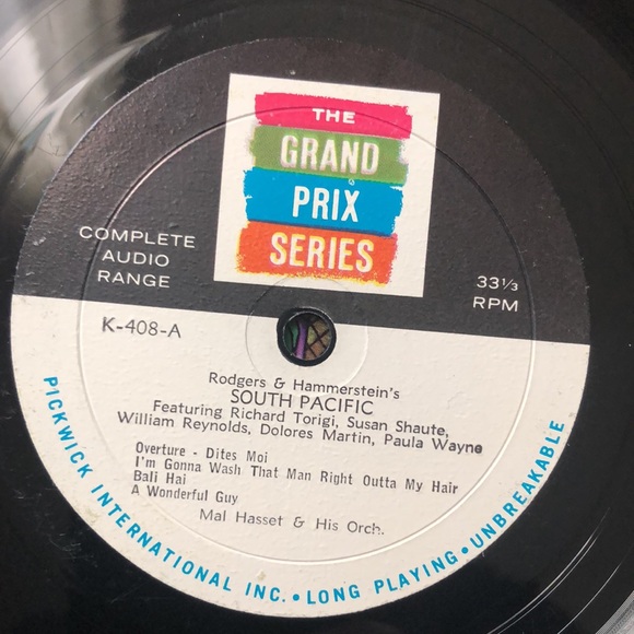 ***Free*** Mal Hasset Plays Rogers & Hammerstein South Pacific Vinyl Lp '58 - Picture 2 of 6